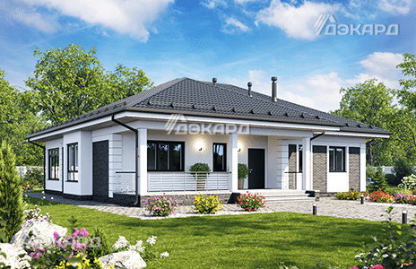 каркасный дом в базовой комплектации Грестен – 205,6 м² (15,1 м х 15,7 м)